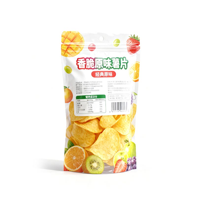 Sac d'emballage en plastique pour aliments et collations