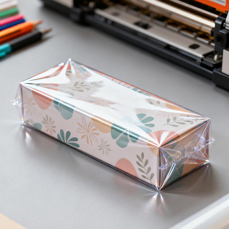 Film d'emballage thermorétractable POF pour emballage cadeau