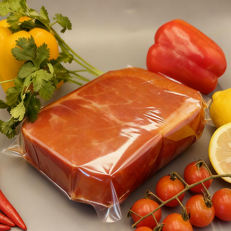 Sac rétractable sous vide PVDC pour jambon