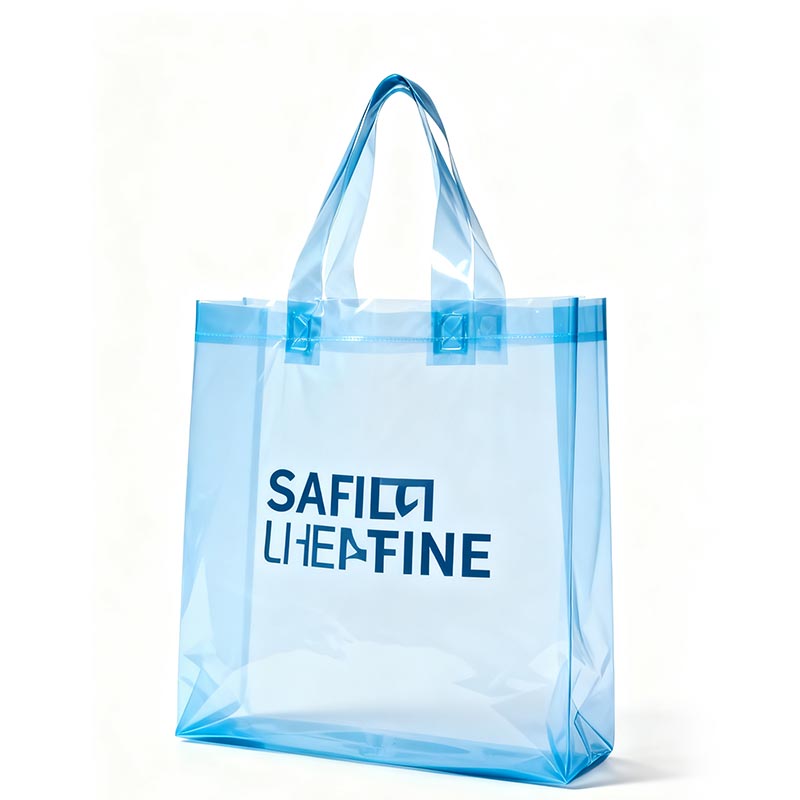 Sac à provisions en plastique avec logo personnalisé