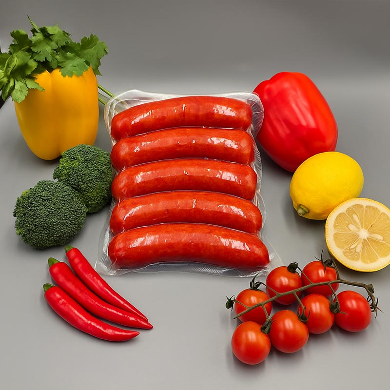 Sac rétractable sous vide PVDC pour emballage de saucisses