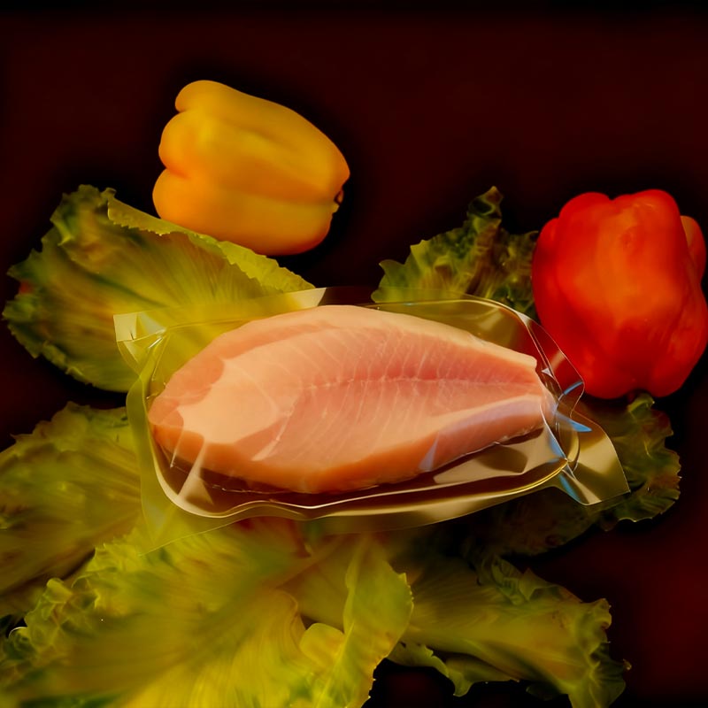 Film rétractable sous vide EVA pour emballage de fruits de mer